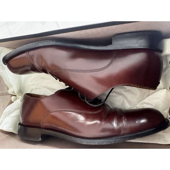 Bostonian Mens 10 M Oxford Dress Shoe Omaha Brown Business Office Heritage Boxed - Picture 12 of 14